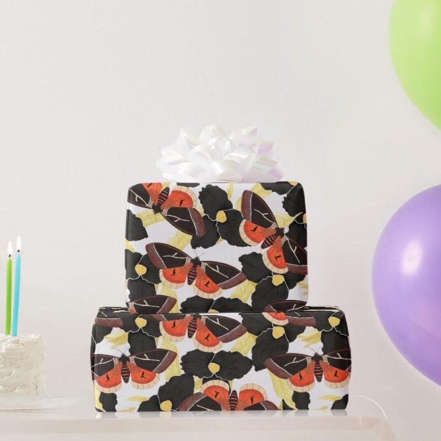 Regalo Papel de envolvimiento de polilla vintage (Regalos de fiesta)