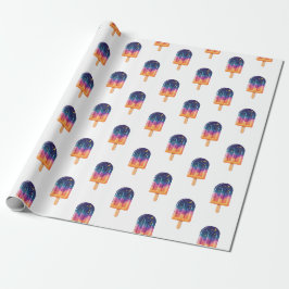 Regalo Papel de envolvimiento de popsicas cósmicas