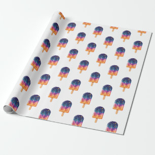 Regalo Papel de envolvimiento de popsicas cósmicas