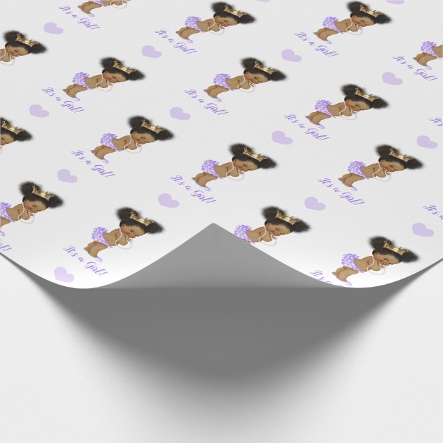 Regalo Papel de envolvimiento de princesas africanas (Esquina)