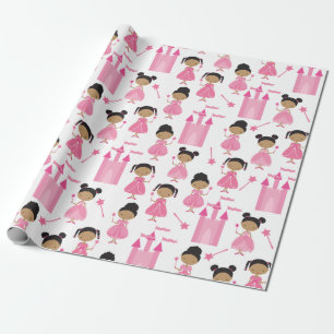 Regalo Papel de envolvimiento de princesas rosadas africa