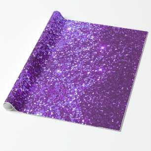 Regalo Papel de envolvimiento de Purpurina morado