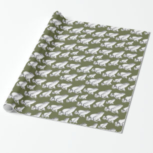 Regalo Papel de envolvimiento de rana toro Papel de envol