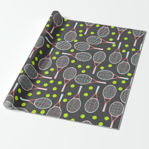 Regalo Papel de envolvimiento de raquetas de tenis