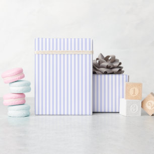 Regalo Papel de envolvimiento de rayas azules y blancas