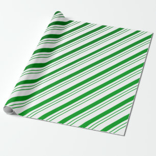 Regalo Papel de envolvimiento de rayas de caña de carame