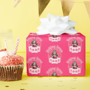 Regalo Papel de envolvimiento de reina de Mahjong rosa