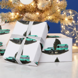 Regalo Papel de envolvimiento de remolque de coches de ca