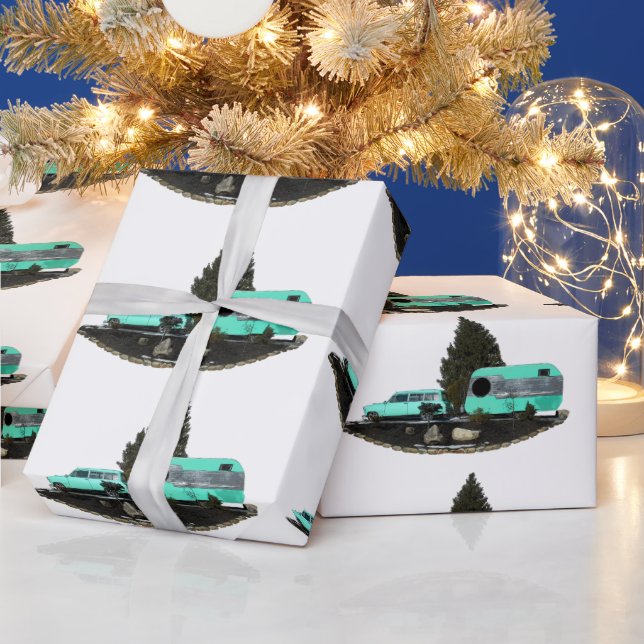 Regalo Papel de envolvimiento de remolque de coches de ca (Vacaciones)