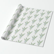 Papel de envolvimiento de Rosemary con flores