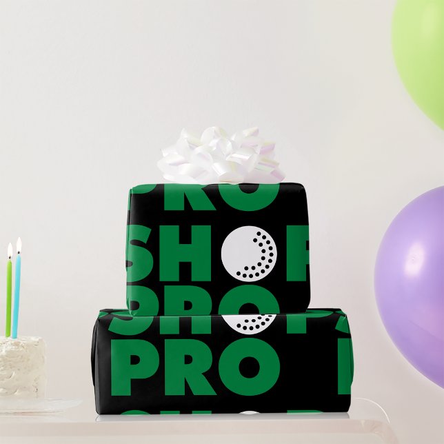 Regalo Papel de envolvimiento de Rótulo Golf Pro Shop (Subido por el creador)