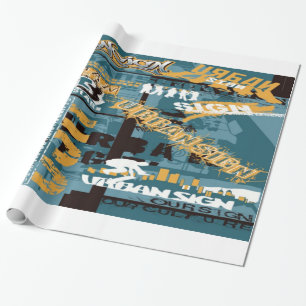 Regalo Papel de envolvimiento de Rótulos urbanos