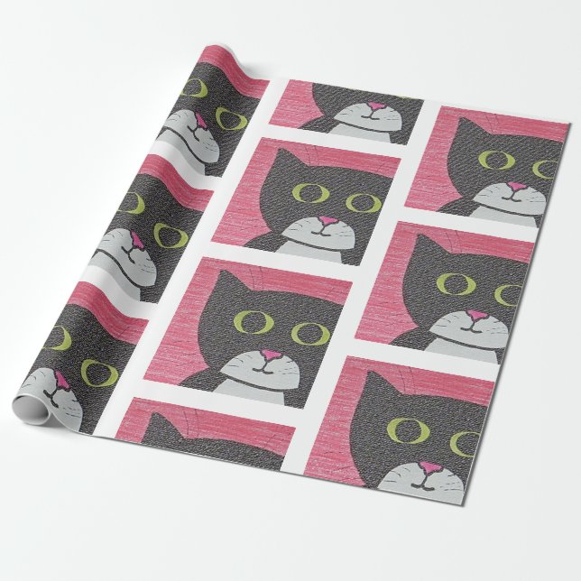 Regalo Papel de envolvimiento de Sam Cat capy capricho (Desenrollado)