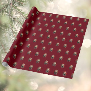 Regalo Papel de envolvimiento de Santa 2 Cansado