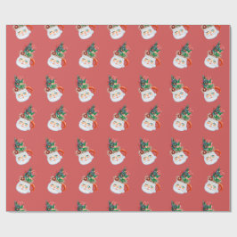 Regalo Papel de envolvimiento de Santa Mug