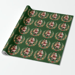 Regalo Papel de envolvimiento de Santa Vieja