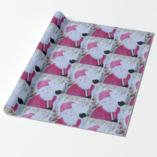 Regalo Papel de envolvimiento de Santa Vieja