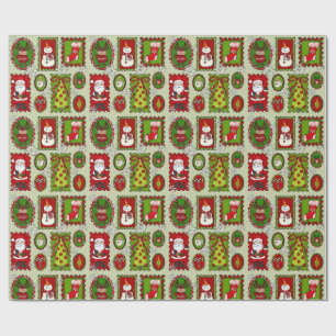 Regalo Papel de envolvimiento de sellos de Navidades pequ