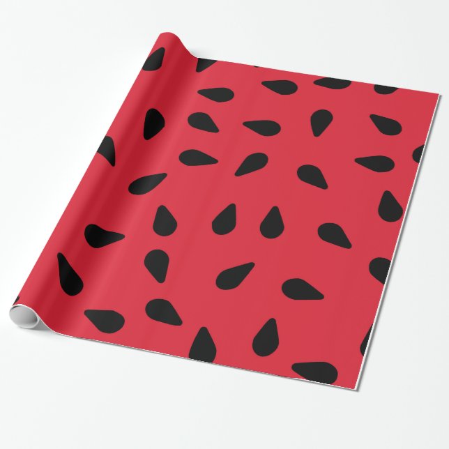 Regalo Papel de envolvimiento de semillas de sandía roja (Desenrollado)