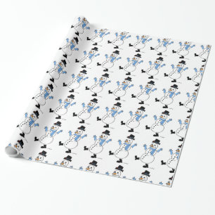 Regalo Papel de envolvimiento de Snowman