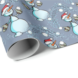 Regalo Papel de envolvimiento de Snowman