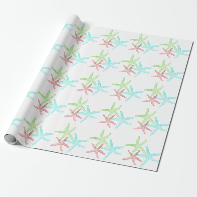 Regalo Papel de envolvimiento de Starfish (Desenrollado)