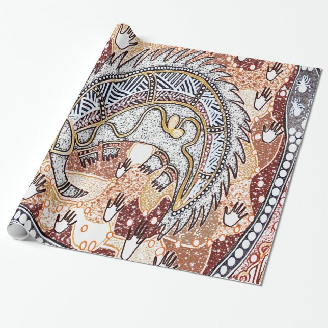 Regalo Papel de envolvimiento de sueño de Echidna (Desenrollado)