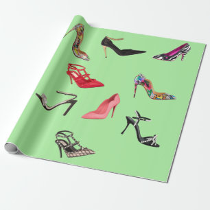 Regalo Papel de envolvimiento de tacones altos
