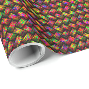 Regalo Papel de envolvimiento de tejido multicolor 1