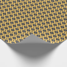 Papel de envolvimiento de tela de barro amarillo m