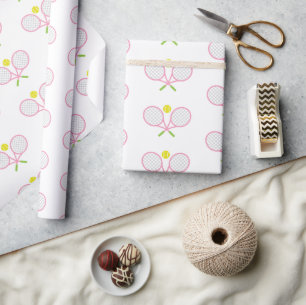 Regalo Papel de envolvimiento de tenis rosa y verde