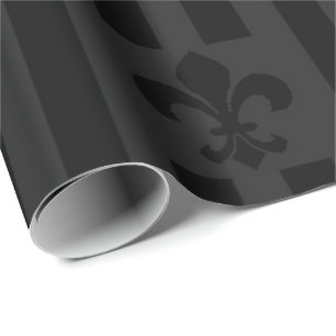 Regalo Papel de envolvimiento de terciopelo negro Fleur d