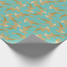 Papel de envolvimiento de tiburones martillo