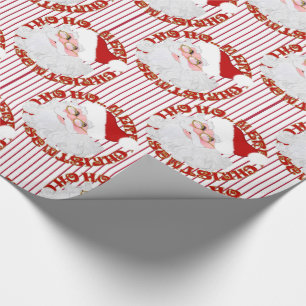 Regalo Papel de envolvimiento de tiras rojas de círculo d
