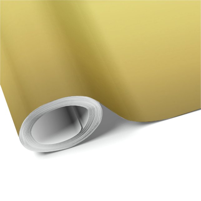 Regalo Papel de envolvimiento de tono dorado (Esquina del rollo)
