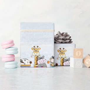 Regalo Papel de envolvimiento de trenes de animales