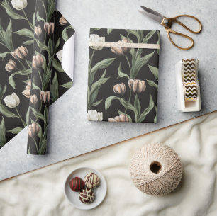 Regalo Papel de envolvimiento de tulipán elegante en flor