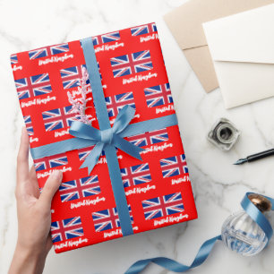 Regalo Papel de envolvimiento de Union Jack, bandera brit