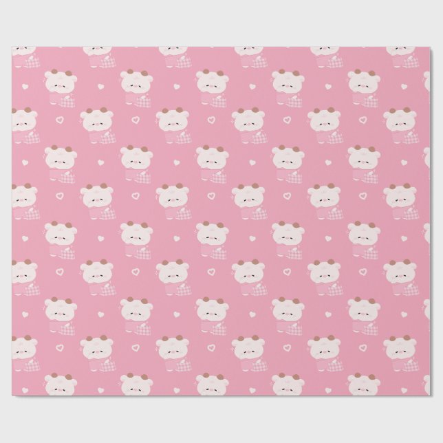 Regalo Papel de envolvimiento de vaca esbelta (Superficie plana)