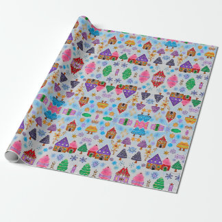 Regalo Papel de envolvimiento de vacaciones de Gingerbrea
