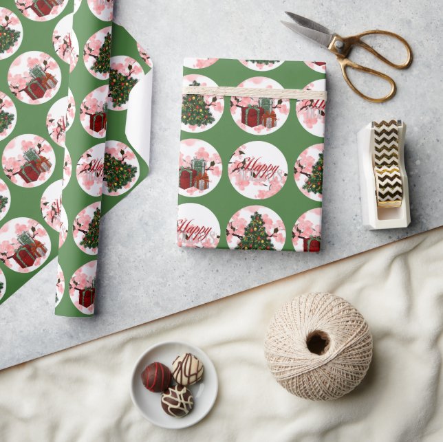 Regalo Papel de envolvimiento de vacaciones de los navida (Artesanía)