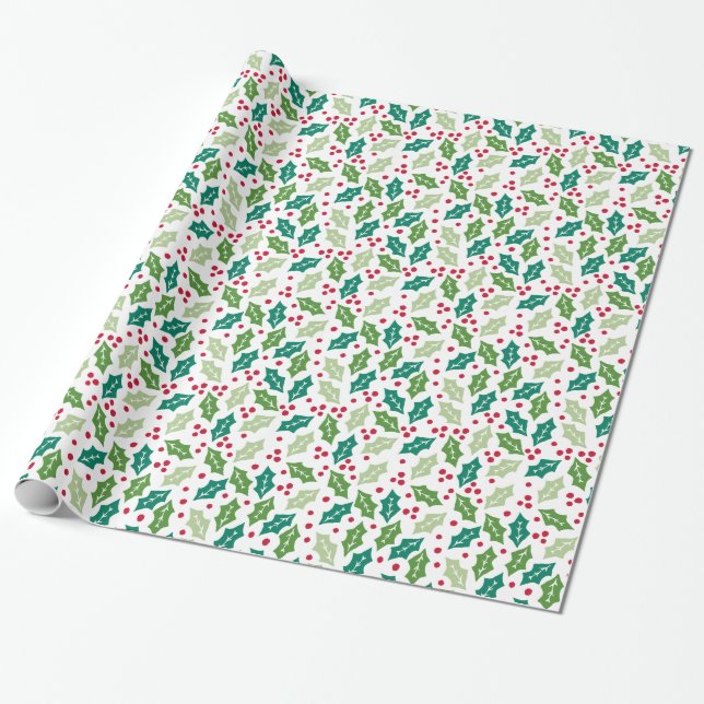 Regalo Papel de envolvimiento de vacaciones de Mistletoe (Desenrollado)
