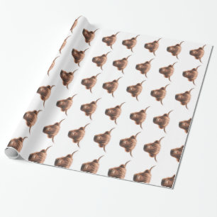 Regalo Papel de envolvimiento de vacas de la zona alta