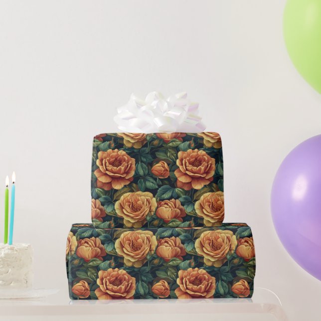 Regalo Papel de envolvimiento de vegetación Rosa radiante (Regalos de fiesta)