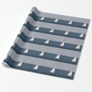 Regalo Papel de envolvimiento de velero blanco