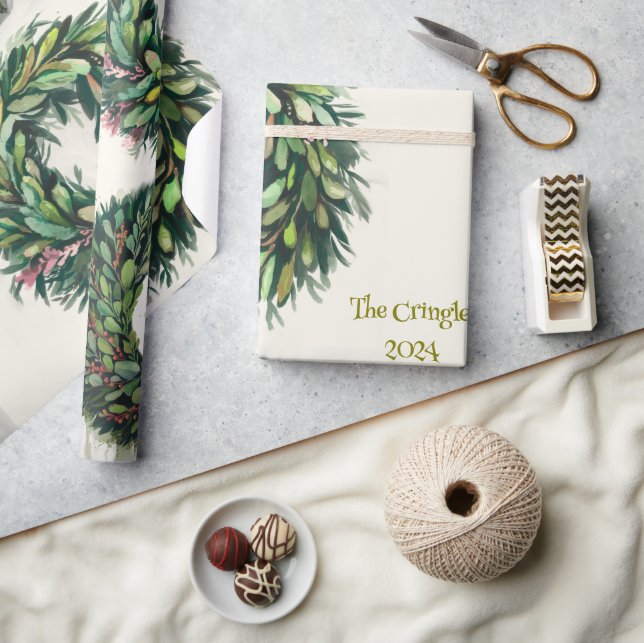 Regalo Papel de envolvimiento de Wreath (Artesanía)