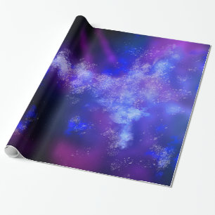 Regalo Papel de envolvimiento de zafiro azul cielo noctur