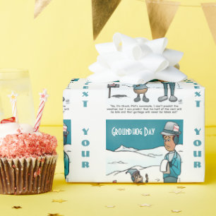 Regalo Papel de envolvimiento del Día de la Groundhog