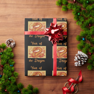Regalo Papel de envolvimiento del dragón