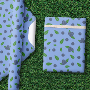 Regalo Papel de envolvimiento del patrón de arándano